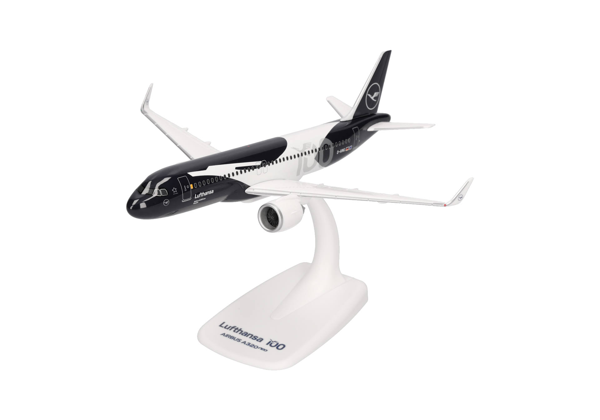 Herpa-615105-1-Lufthansa-Airbus-A320neo-D-AING-Kerpen-100-Jahre-Jubiläumslackierung-vorne