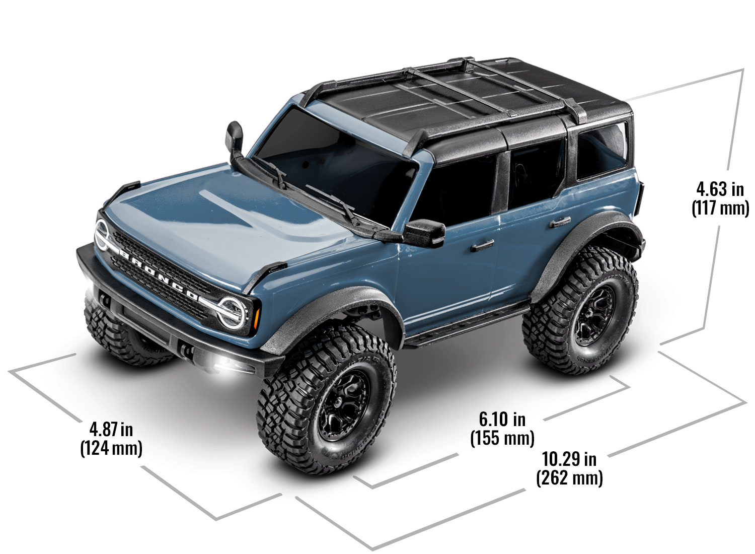 traxxas-97074-1-A51-9-AREA-51-Ford-Bronco-TRX4M-Scal-Trail-Crawler-Abmessungen