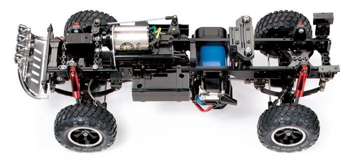 tamiya-58415-2-Toyota-Tundra-High-Lift-Pich-Up-Truck-Leiterrahmen-Chassis