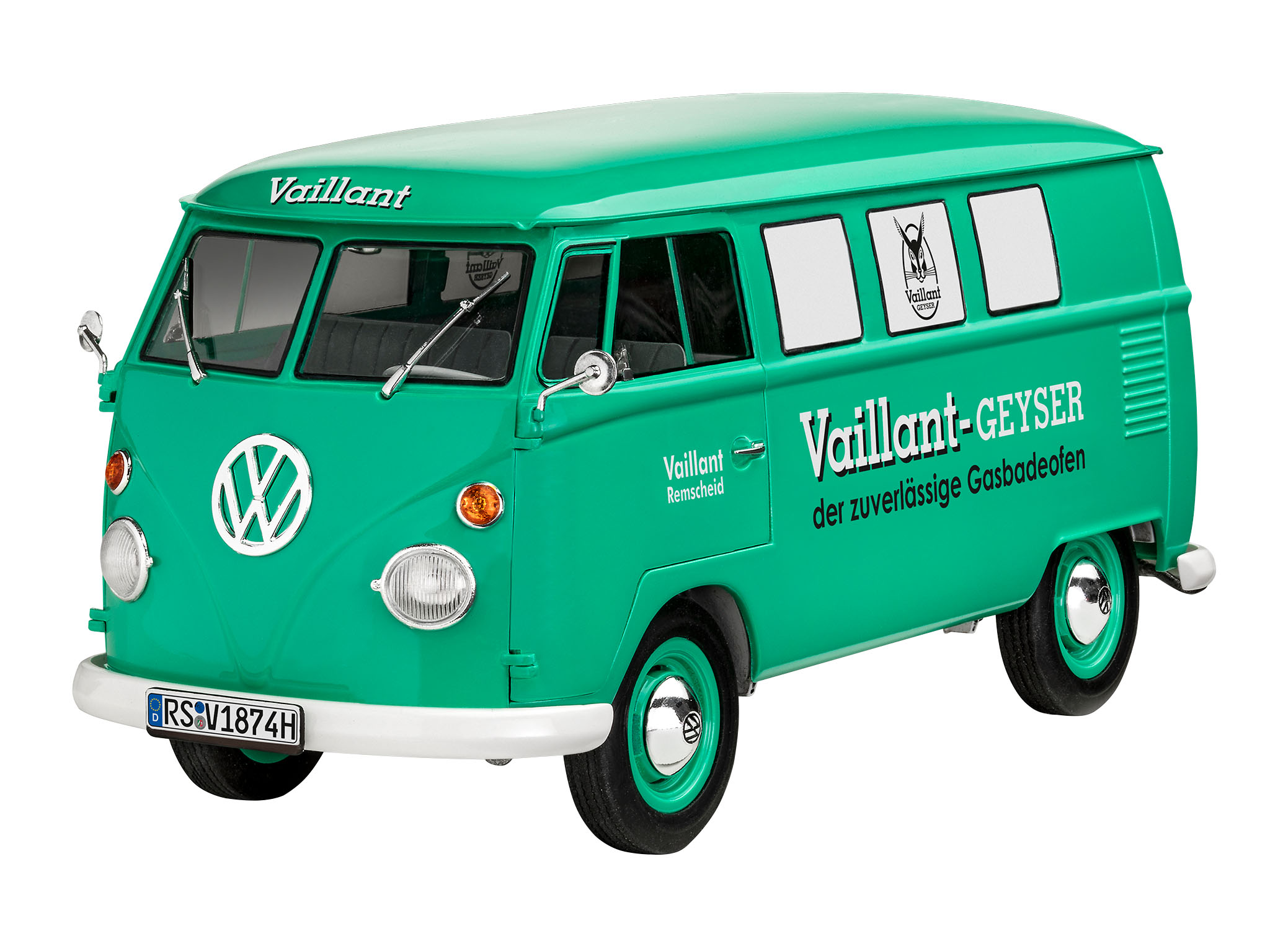 revell-05648-Volkswagen-VW-T1-Fensterbus-150-Jahre-Vaillant-Geyser-Gasbadeofen-Remscheid