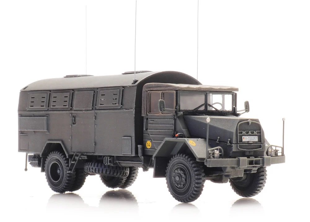 artitec-6870417-4-BRD-Lkw-5t-gl-Bw-MAN-630-L2-A-Emma-Koffer-Fernmelder-Bundeswehr-gelboliv