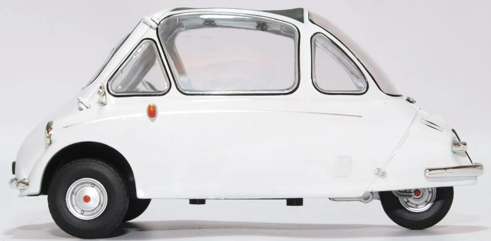 Oxford-18HE004-3-Heinkel-Kabine-Trojan-weiß-Modellauto-Seitenlinie