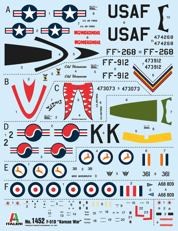 italeri-1452-2-North-American-F-51D-Mustang-Korean-War