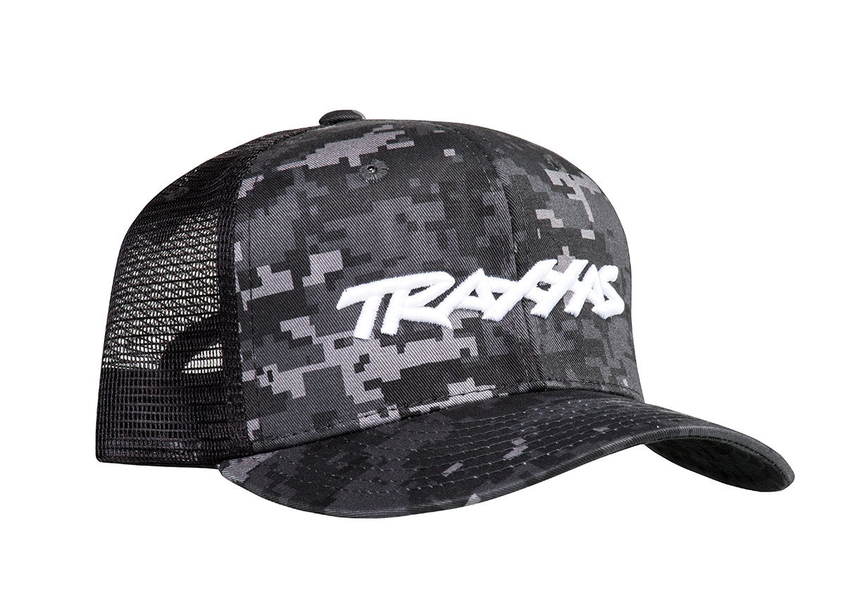 traxxas-1182-CAMO-TRAXXAS®-logo-hat-curved-bill-cap-Basecap-Schirmmütze-Truckermütze-Hipster-Look-80s-Retro-Vintage-Apparel