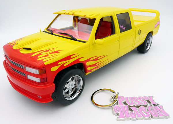 greenlight-19015-1-Kill-Bill-Pussywagon-Pickup-Truck-Modell-Schlüsselanhänger