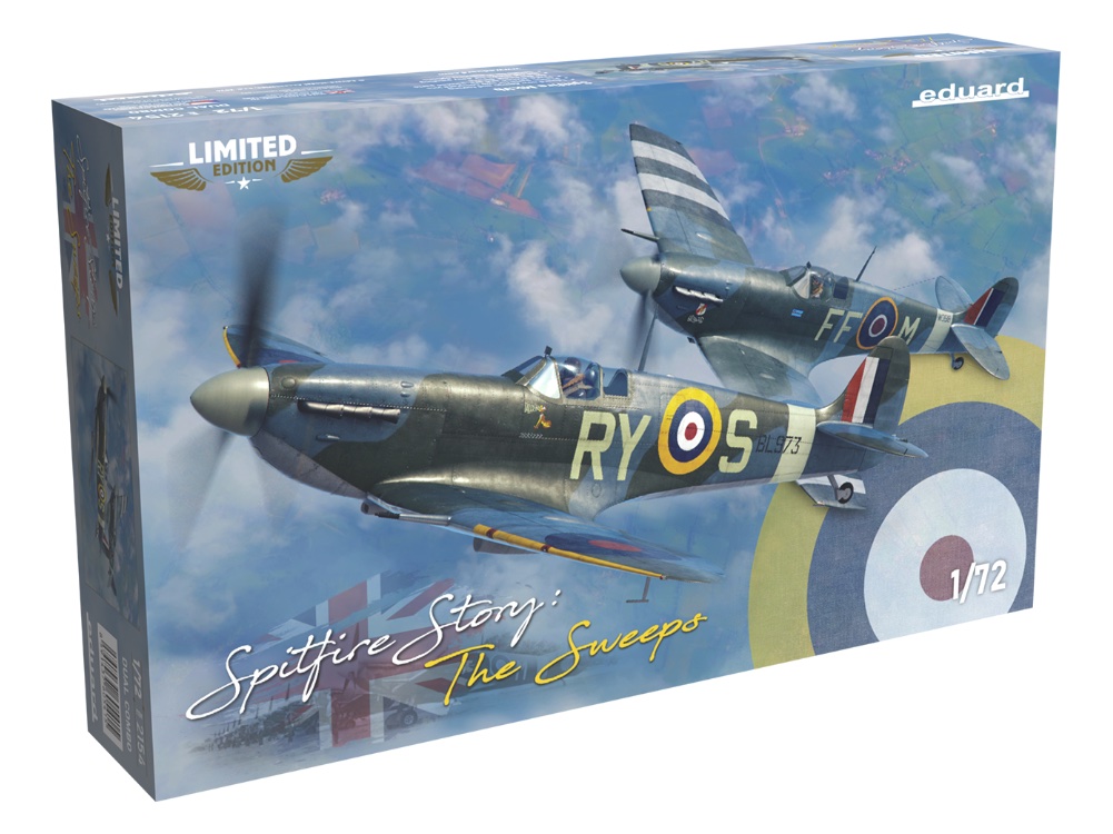 Eduard-2154-1-Spitfire-Story-The-Sweeps-dual-combo-limited-edition-Modellbausatz