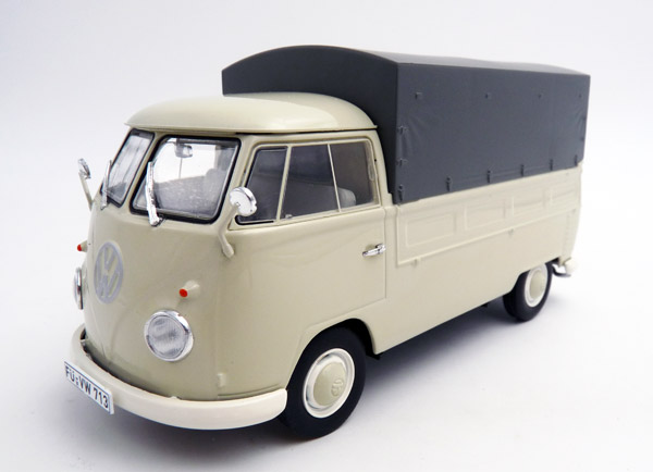 schuco-450785100-1-Volkswagen-VW-T1b-Pritschenwagen-Planenverdeck-beige-luftgekühlt