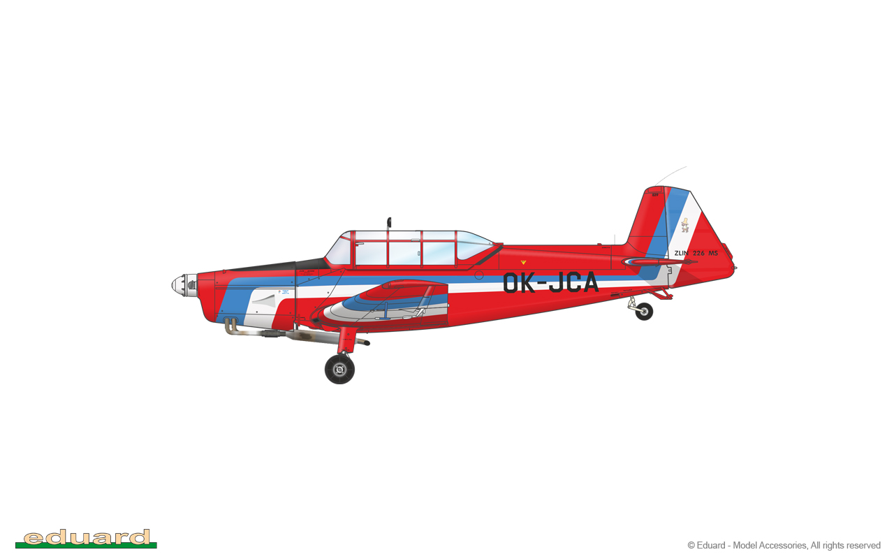 eduard-82182-2-Zlín-Z-226MS-Trenér-Tschechisches-Akrobatic-Kunstflugzeug-Trainer-Schulflugzeug-Tiefdecker-Sportflzeug