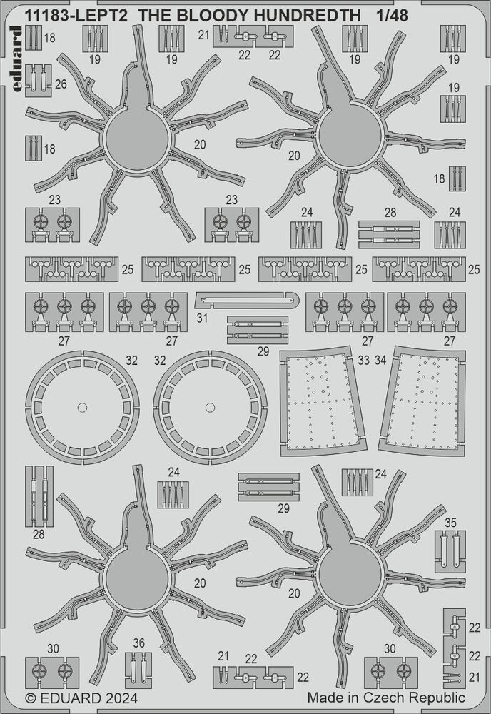 eduard-11183-6-The-Bloody-Hundreth-1943-B-17F-Bomber-100th-bomb-group-foundation-Fotoätzteile-Sternmotoren eduard-11183-6-The-Bloody-Hundreth-1943-B-17F-Bomber-100th-bomb-group-foundation-Fotoätzteile-Sternmotoren