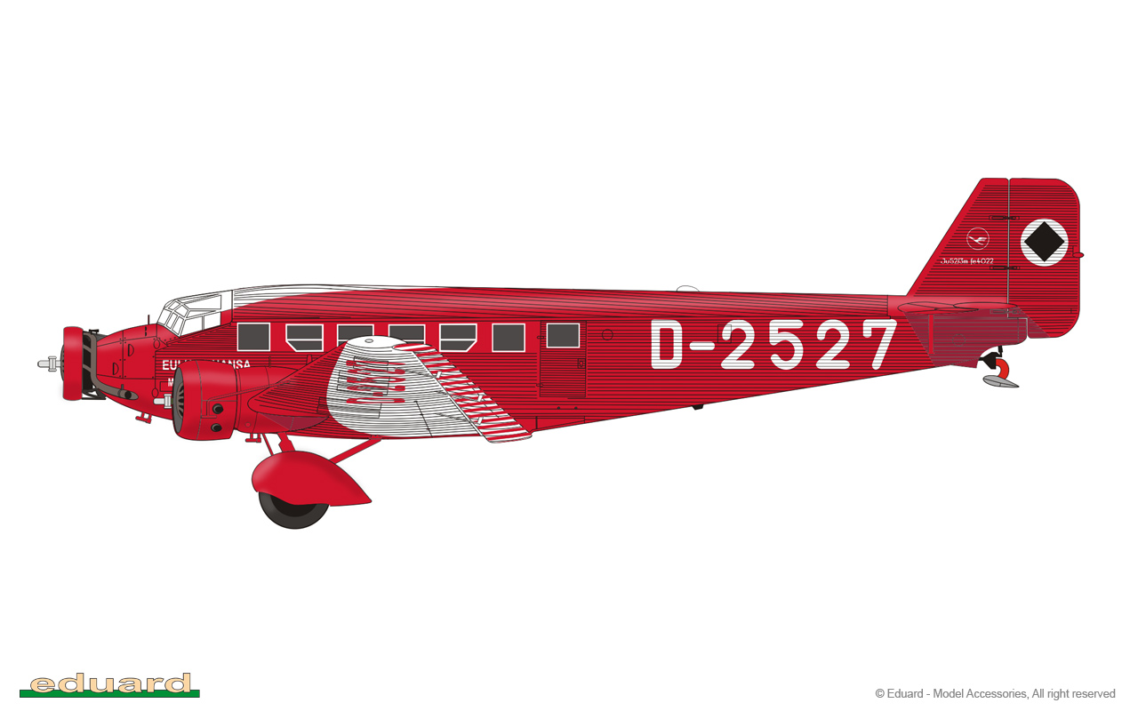 eduard-4423-2-Junkers-Ju52-Tante-Ju-Reise-Verkehrsflugzeug-Lufthansa