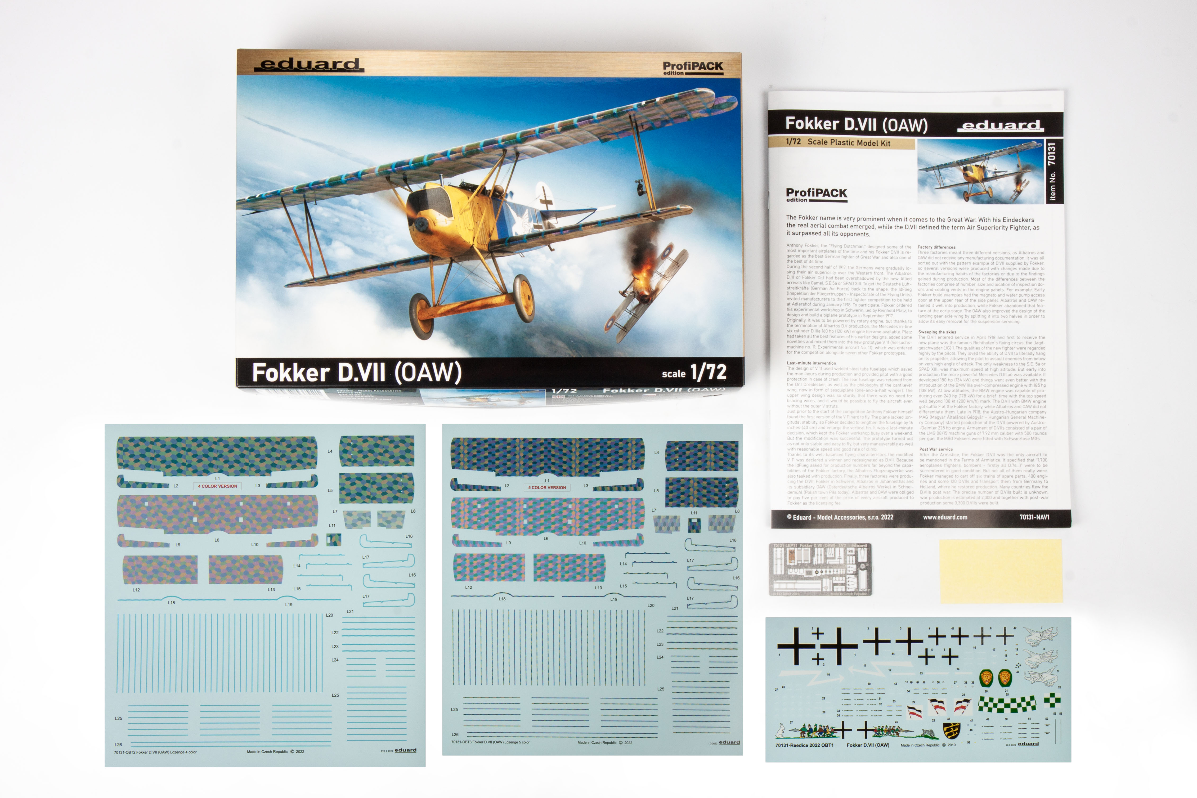 eduard-70131-2-Fokker-D-VIII-0AW-Jagdeinsitzer-Jasta