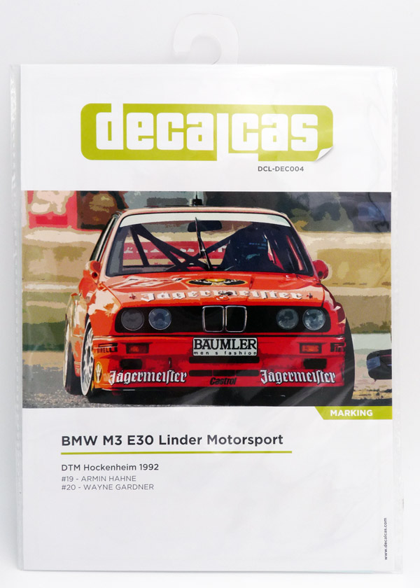 decalcas-DCLDEC004-Jägermeister-Linder-BMW-M3-E30-Hockenheim-DTM-1992-Gardner-Hahne-Decals