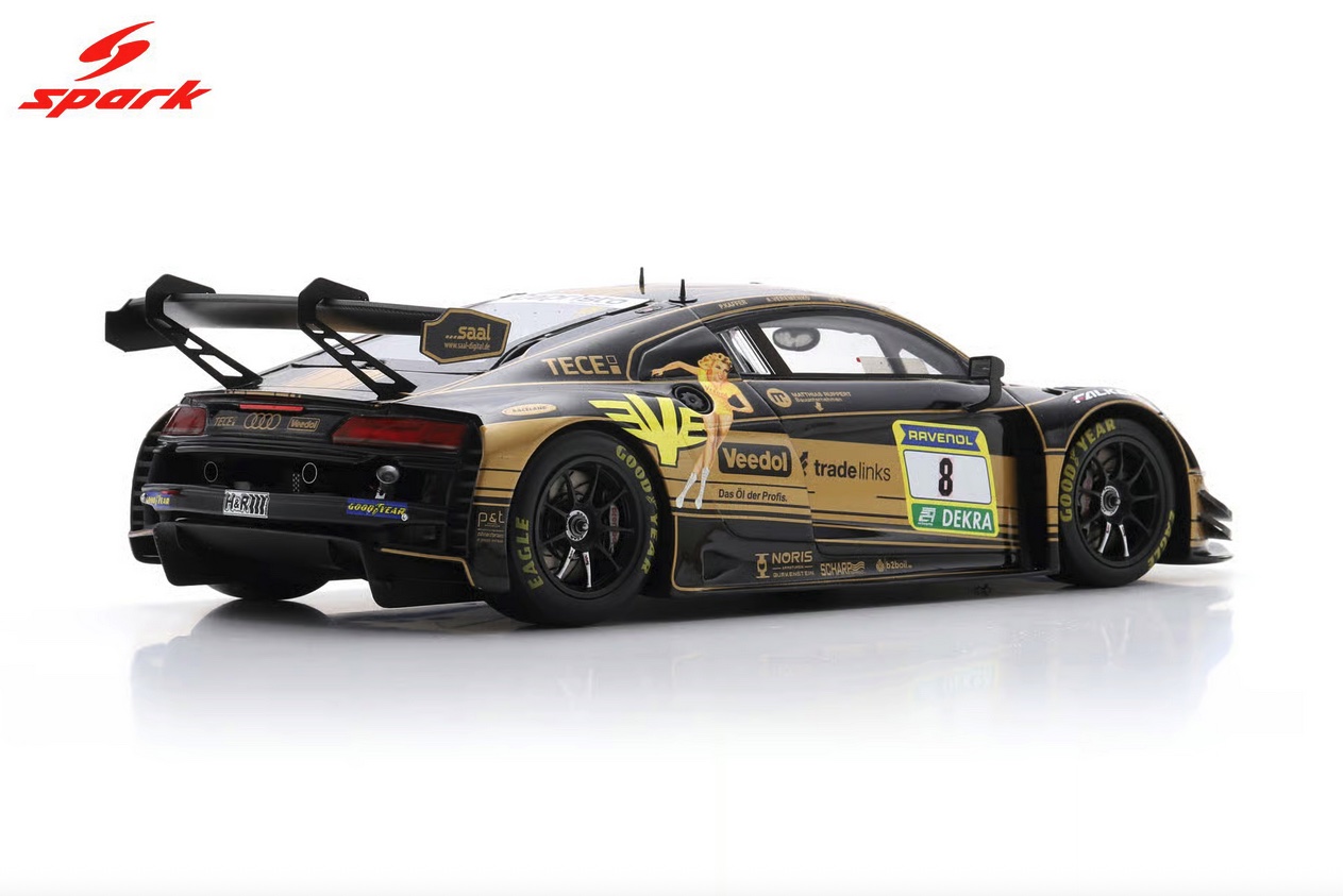 Spark-18SG069-2-Audi-R8-LMS-GT3-evo-II-JUTA-Racing-24h-Nürburgring-2025-Veremenko-SELV-Erhart-Kaffer-Modellauto-Miniatur