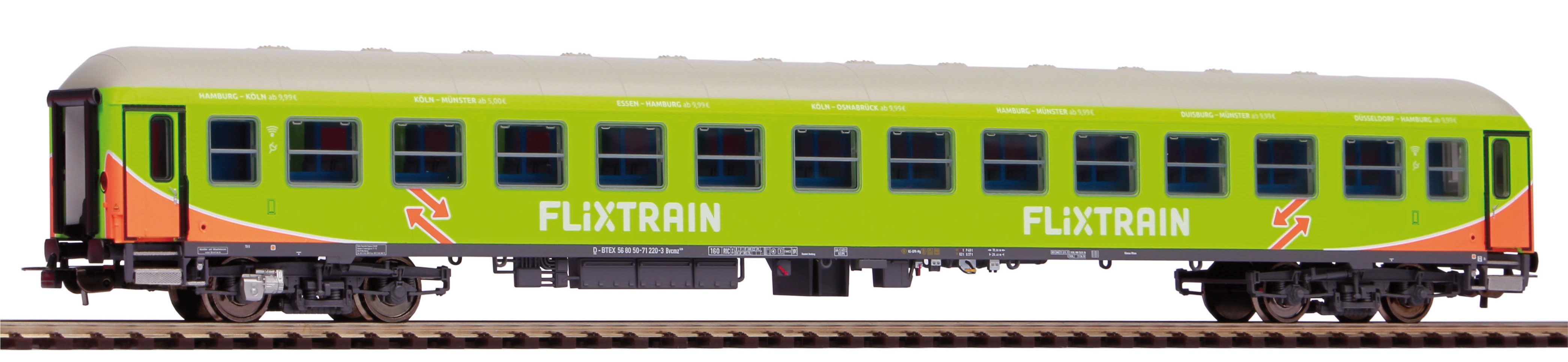 piko-596732-FLIXTRAIN-IC-Schnellzug-Personenwagen-2-Klasse-Bimz-II-Klasse