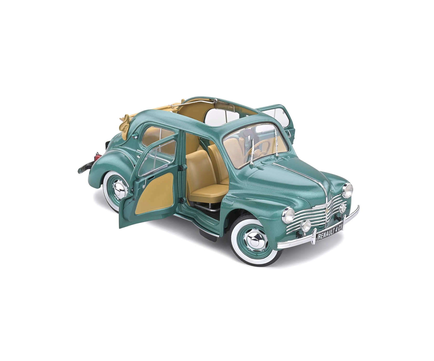 solido-S1806601-2-Renault-4C-Cabriolimousine-1951-Creméschnittchen-vert-ardennes-grün-metallic