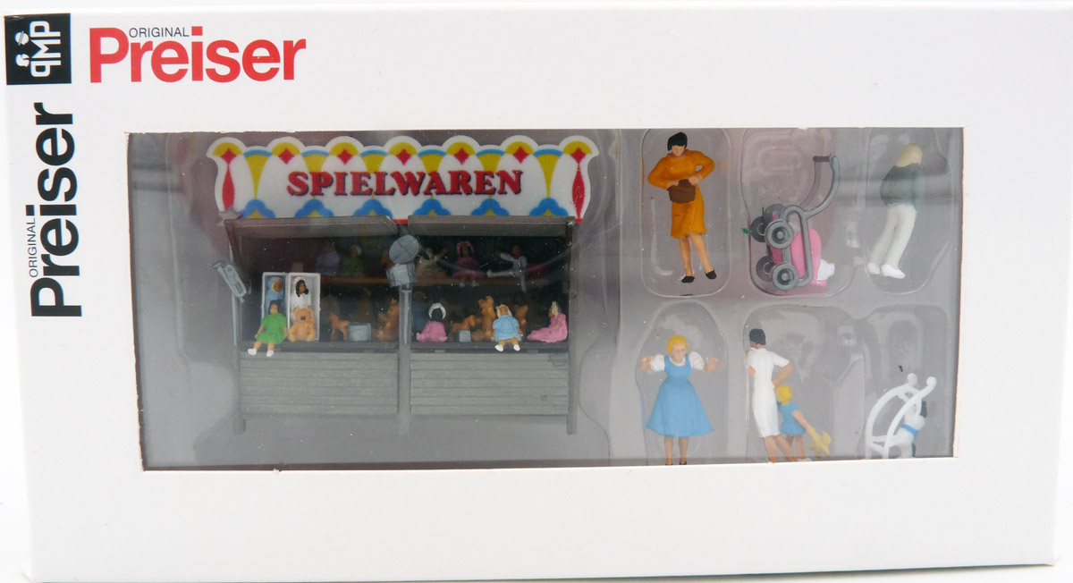 preiser-24692-Kirmesbude-Spielwaren-Jahrmarktstände-Modelleisenbahnanlage preiser-24692-Kirmesbude-Spielwaren-Jahrmarktstände-Modelleisenbahnanlage