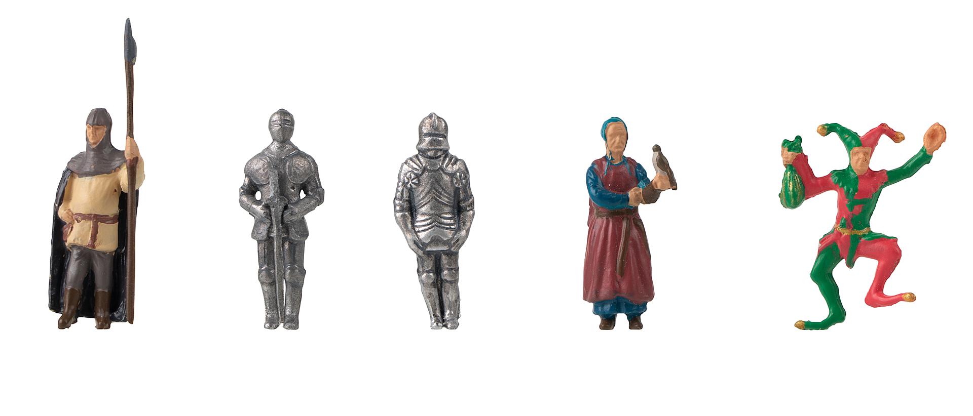 faller-151631-Im-Schloss-Ritter-Harlekin-Wache-Märchenfiguren-Mittelaltermarkt