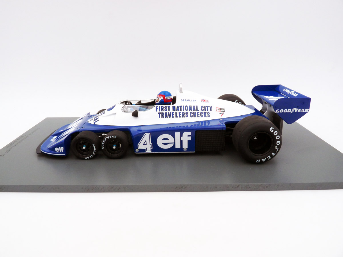 spark-18S571-2-Tyrrell-P34-Sixwheeler-South-African-GP-1977-Patrick-Depailler-3-3rd-place-Seitenansicht