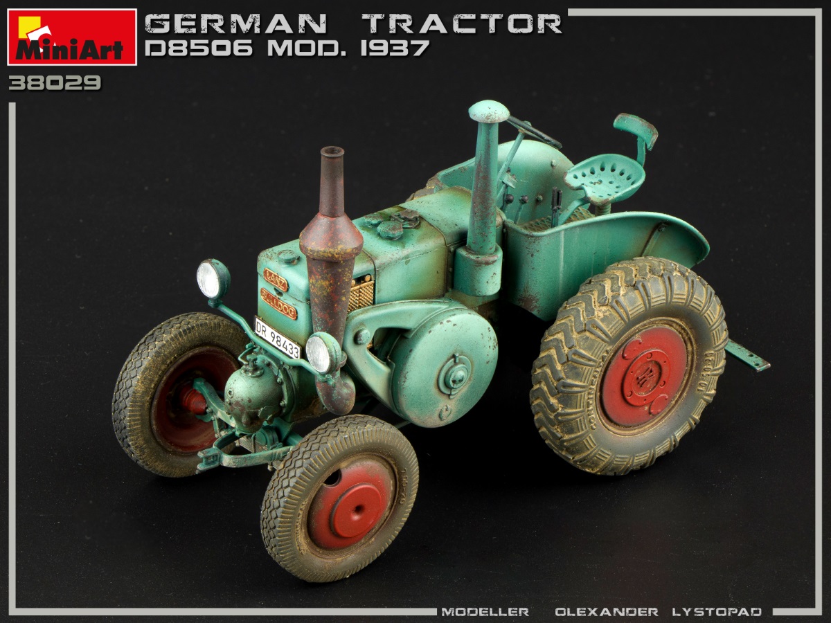 miniart-38029-3-Lanz-Ackerluft-Bulldog-D-8506-Modelljahr-1937-HR7-Serie-35-PS-Glühkopf