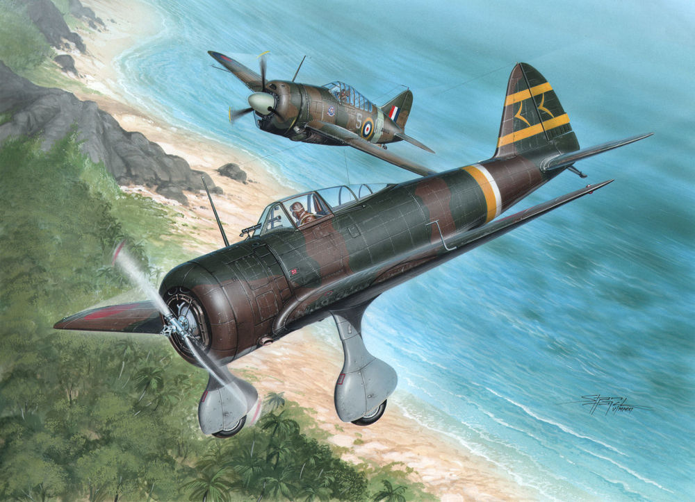 Special-hobby-SH32040-Nakajima-Ki-27-Otsu-over-Malaya-and-Philippines