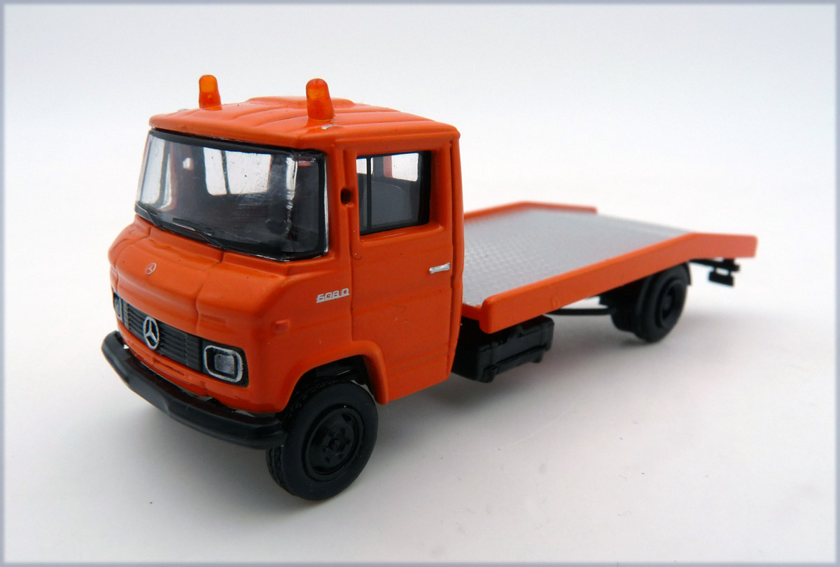 brekina-36730-MB-L-508-D-Abschleppwagen-orange-70er-Jahre-LKW-Klassiker-Amalfi-Service