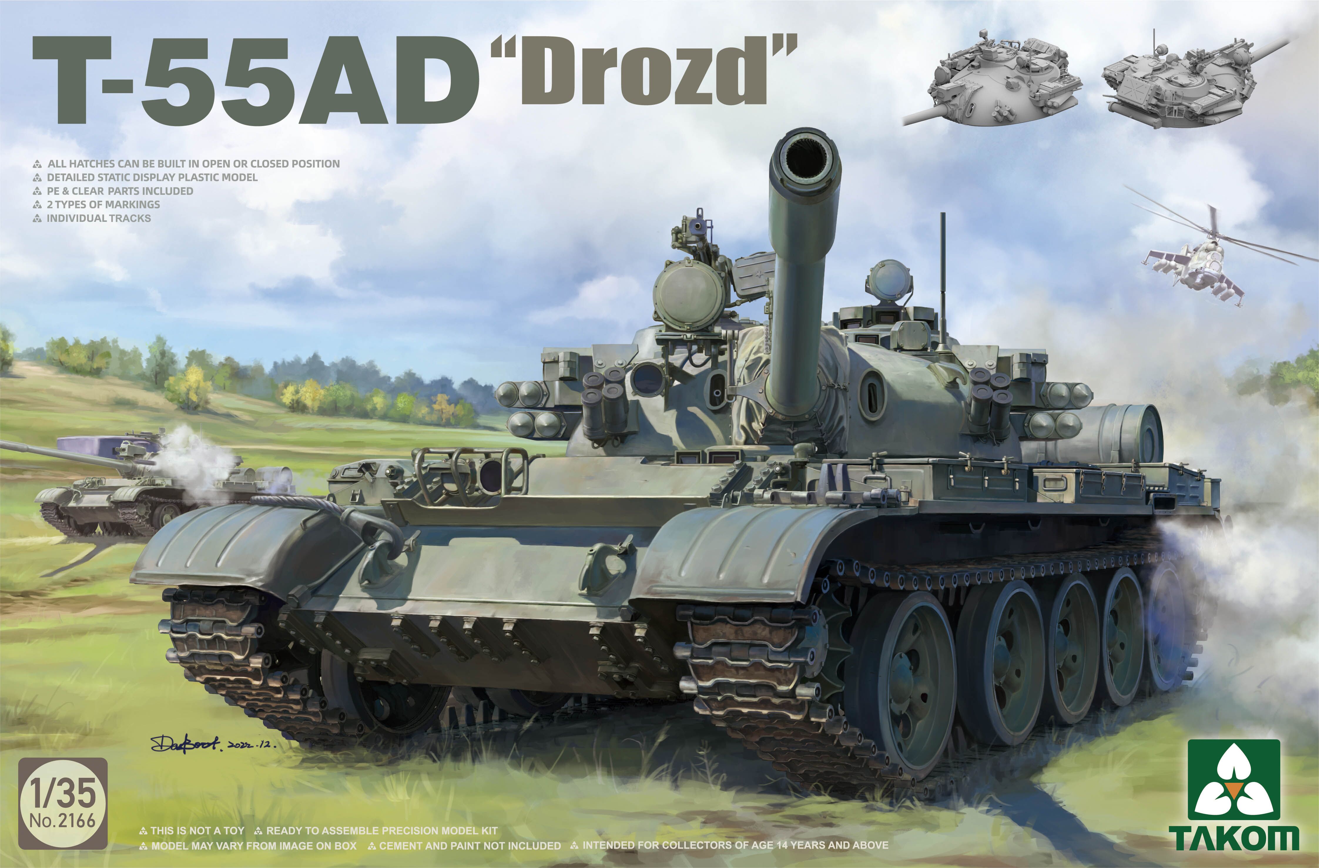 takom-2166-T-55AD-Drozd-Kampfpanzer