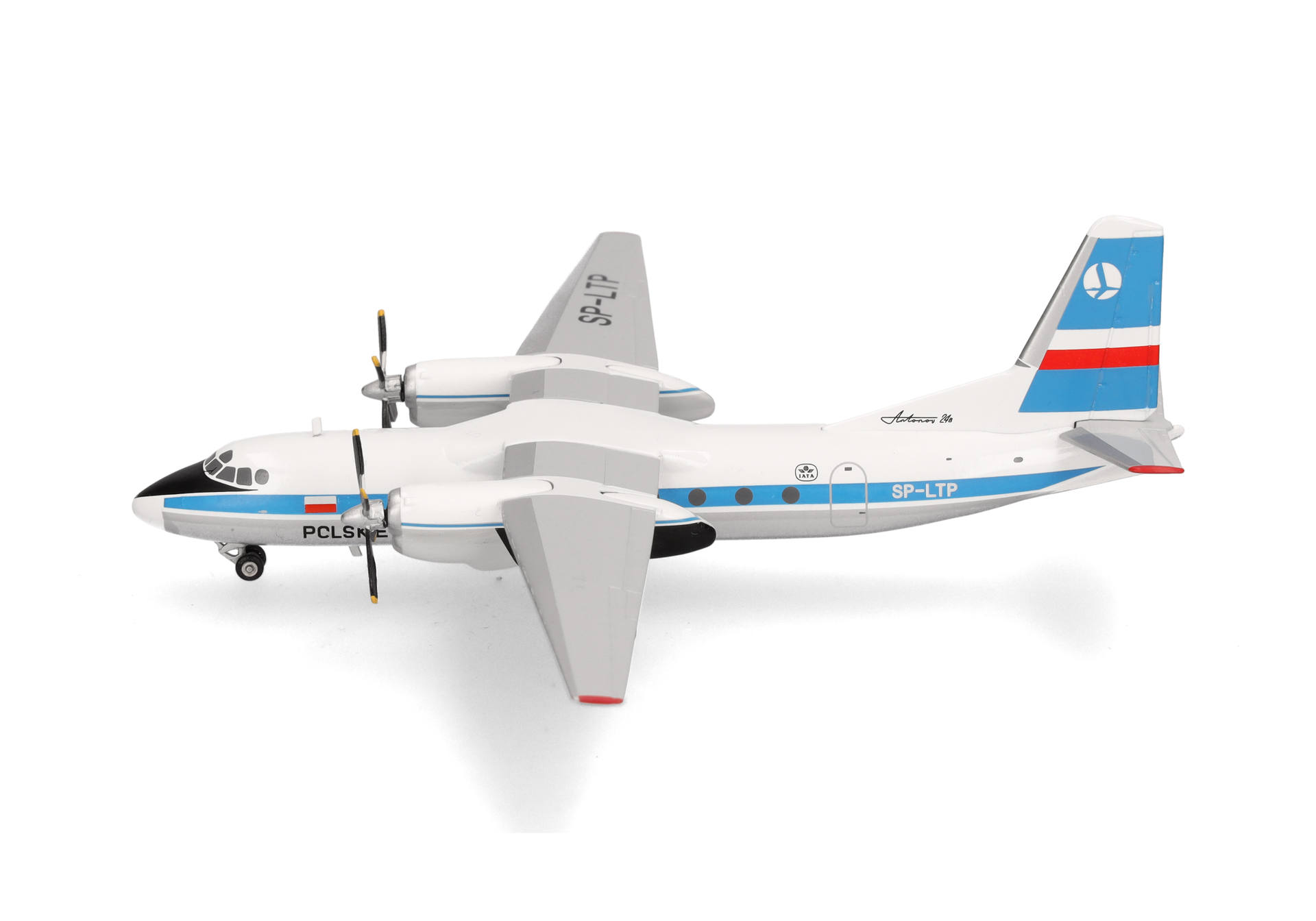 herpa-572996-2-LOT-Polish-Airlines-Antonov-AN-24V-Registration-SP-LTP-Polskie-Linie-Lotnicze
