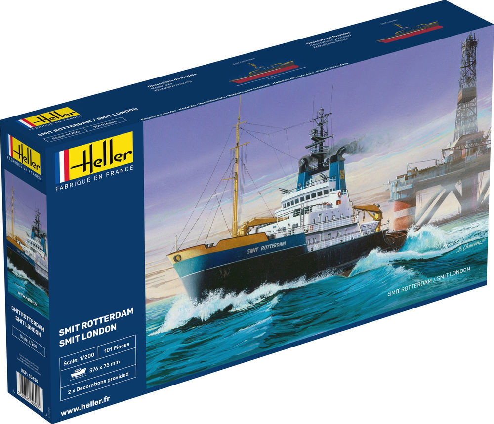 heller-80620-Smit-Rotterdam-Smit-London-Hochsee-Schlepper-De-Merwede-Niederlande heller-80620-Smit-Rotterdam-Smit-London-Hochsee-Schlepper-De-Merwede-Niederlande