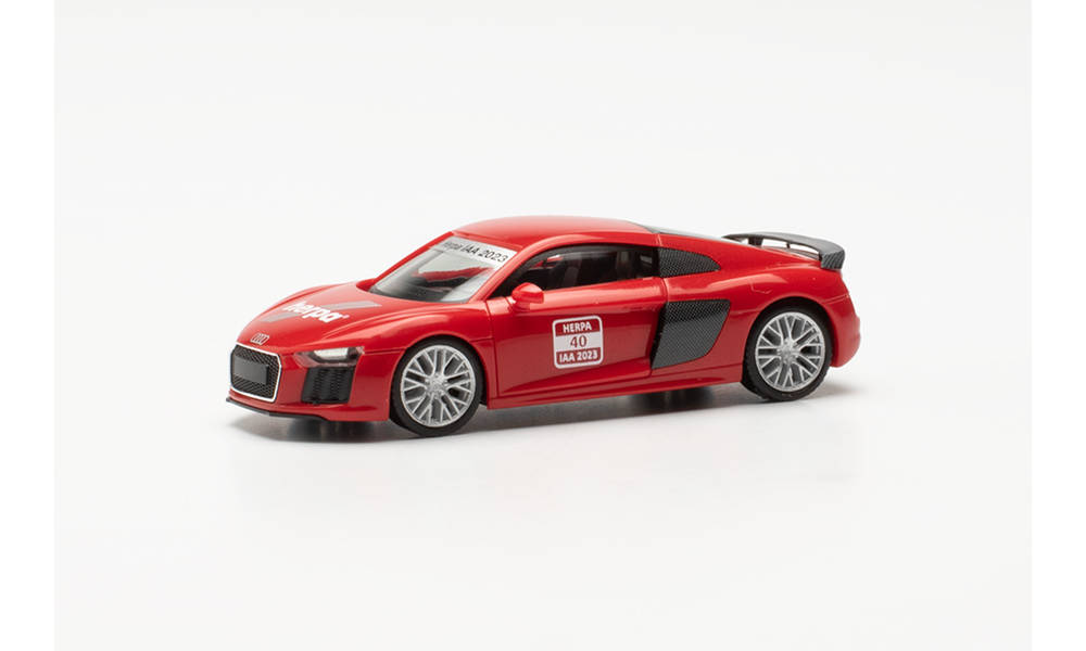 herpa-953993-Audi-R8-V10-Plus-Sondermodell-Spielwarenmesse-2023-rot