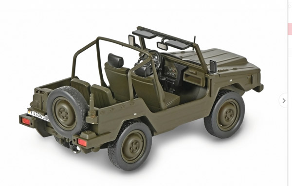 schuco-450913600-2-Volkswagen-VW-05to-leicht-Iltis-Bundeswehr-BW-NATO-oliv-offenes-Verdeck