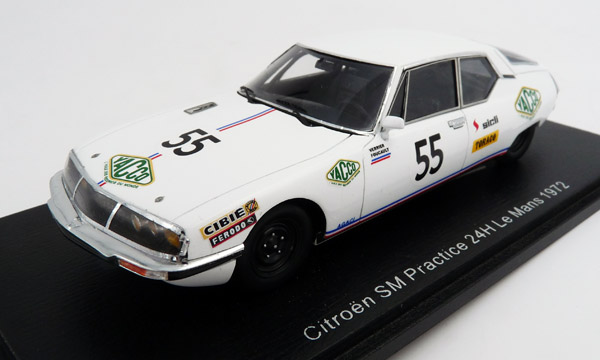 spark-S7999-1-Citroen-SM-Maserati-Yacco-24h-Le-Mans-1972-Practice-55-Verrier-Foucault