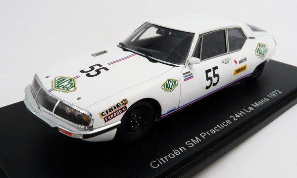 Modèle Réduit Spark 1/43 - Citroën SM N°33 Tour De France Auto 1972 (Verrier/Martin) - Résine, Blanc