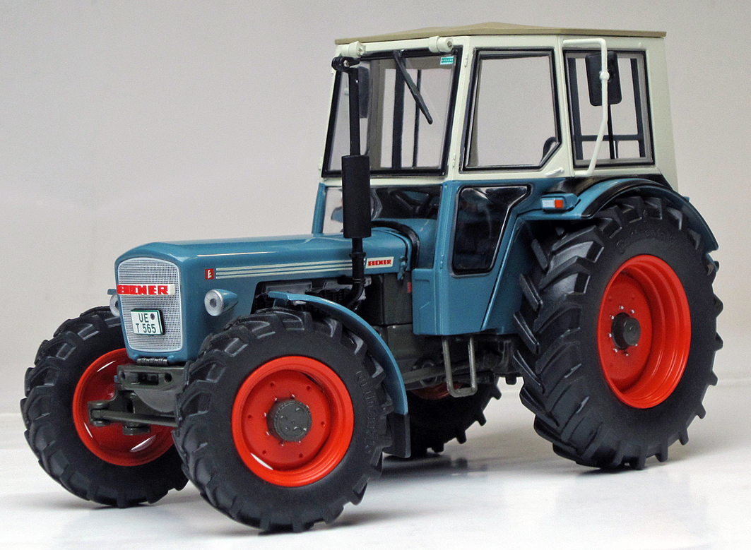 weisetoys-1060-1-Eicher-Wotan-II-3014-mit-Verdeck-blau-Traktor-Landwirtschaft