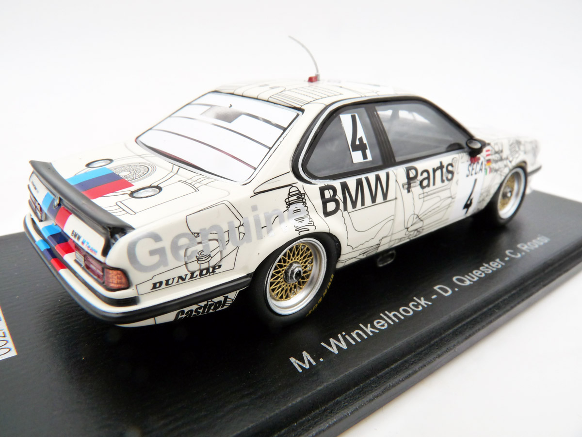 spark-SB654-2-Schnitzer-BMW-635-CSi-24h-Spa-1983-Winkelhock-Quester-Rossi-Original-BMW-Teile-Eterna
