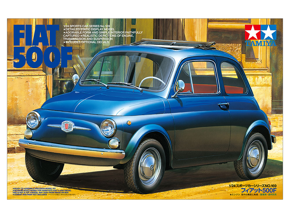 tamiya-24169-2-Fiat-500F-Modellauto-Bausatz-Kunstdruck