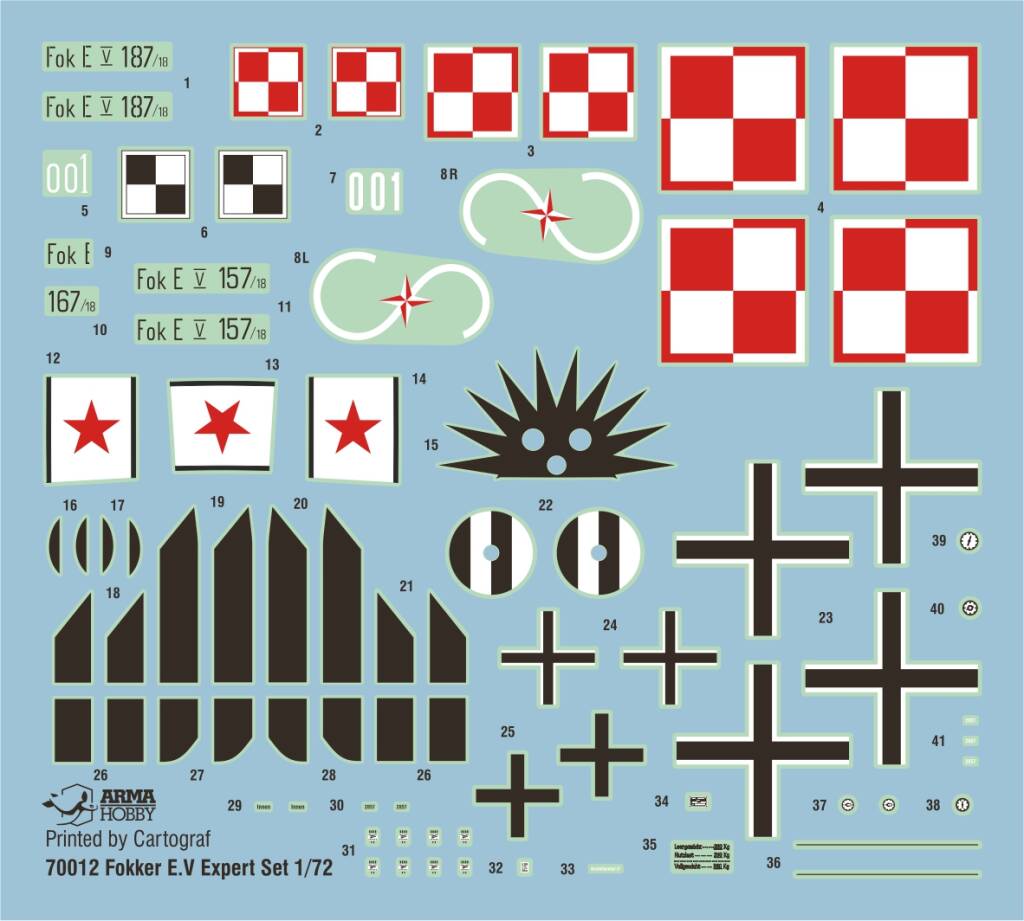 arma-hobby-70012-2-Fokker-E-V-expert-set-polnische-Luftwaffe-1920er-Jahre