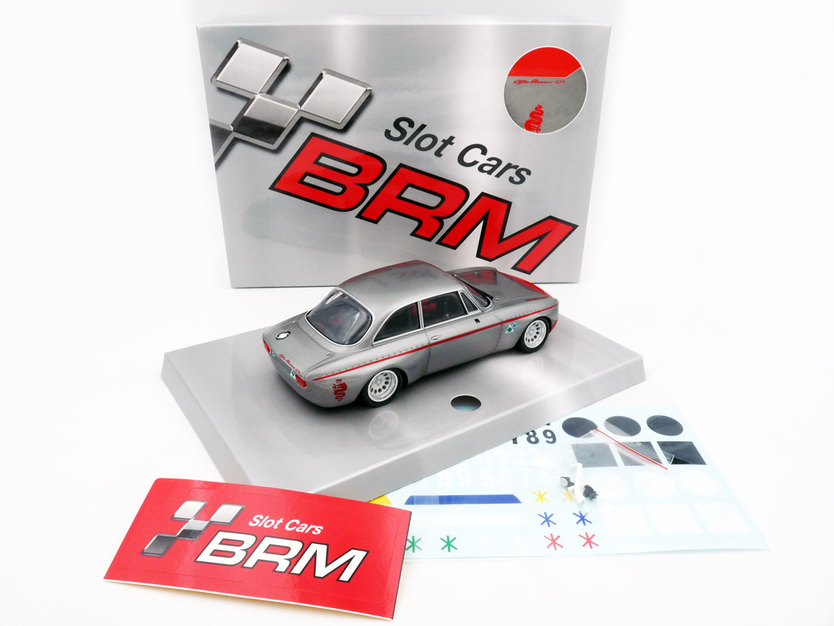 brm-142S-2-Alfa-Romeo-GTA-1300-argento-rosso-silber-mit-roter-Nase-Slotcar-Historischer-Tourenwagen-124-hinten brm-142S-2-Alfa-Romeo-GTA-1300-argento-rosso-silber-mit-roter-Nase-Slotcar-Historischer-Tourenwagen-124-hinten