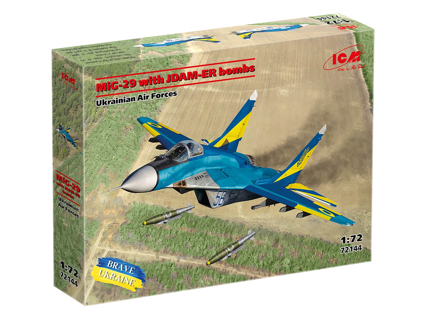 icm-72144-Mikojan-Gurewitsch-MiG-29-JDAM-ER-bombs-Ukrainian-Air-Forces