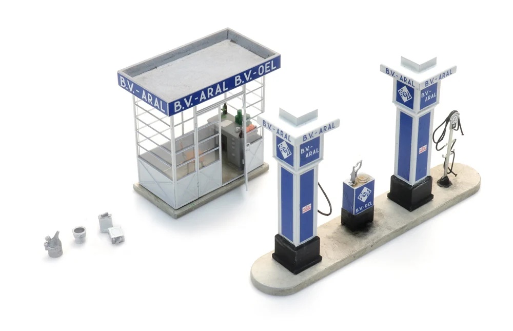 artitec-387632-2-Aral-Tankstelle-Tankstation-50er-60er-Jahre-Retro-VIntage