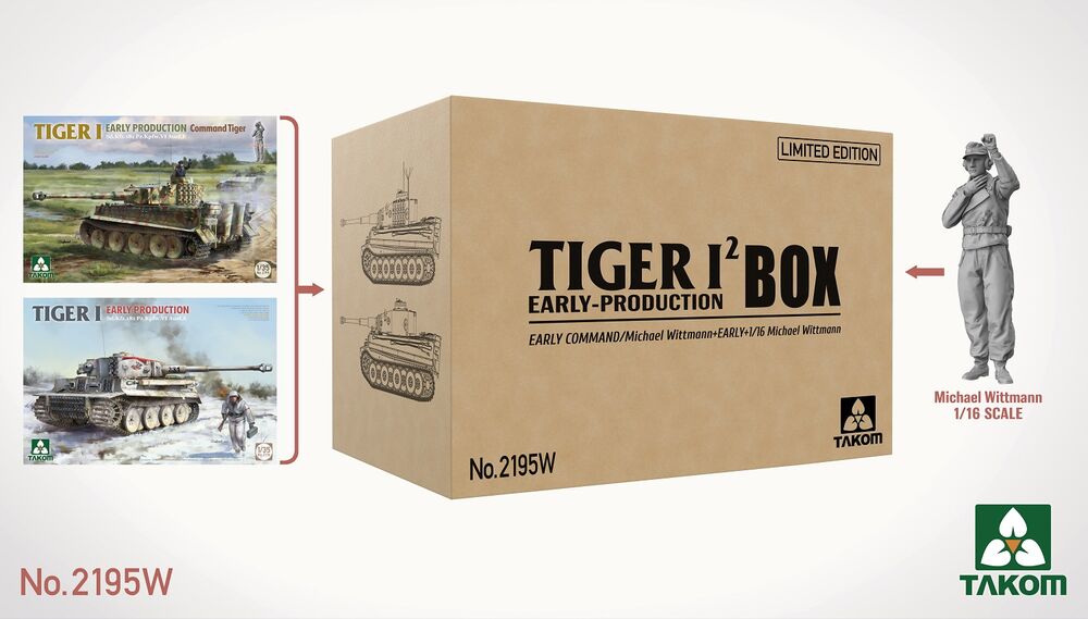 takom-2195W-1-Tiger-I-Box-Set-Michael-Wittmann-frühe-Version-Doppelpack