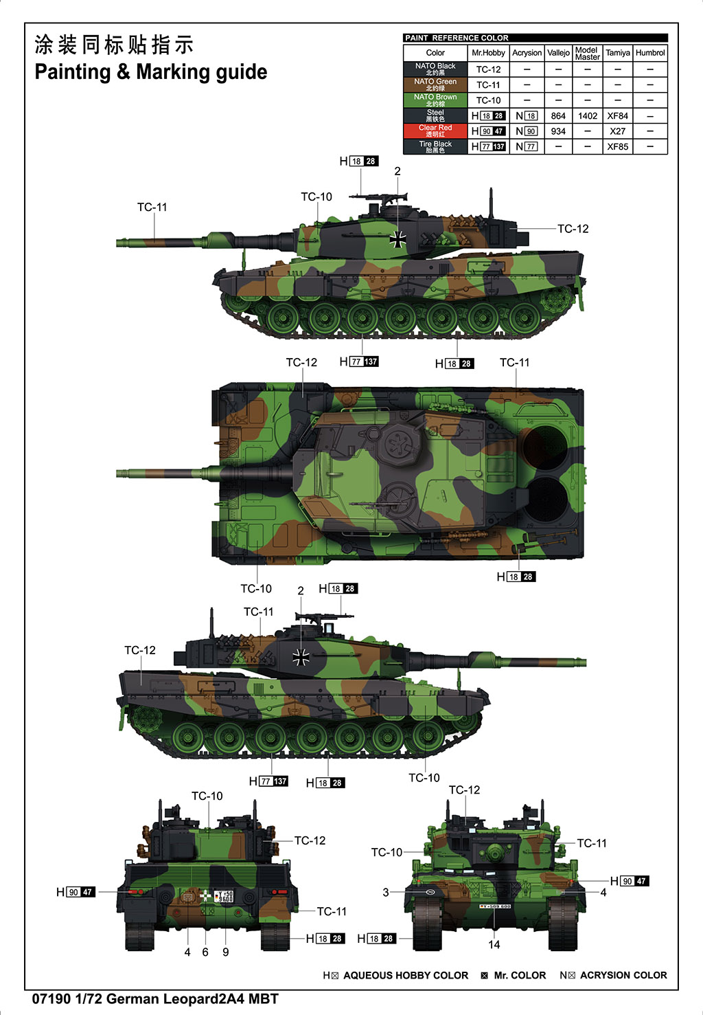 trumpeter-07190-3-Bundeswehr-Leopard-2-A4-MBT-Schema