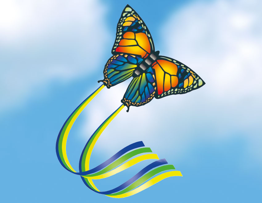 günther-flugspiele-1151-1-Butterfly-Schmetterling-Einleiner-Drachen-Ripstop-Polyester günther-flugspiele-1151-1-Butterfly-Schmetterling-Einleiner-Drachen-Ripstop-Polyester
