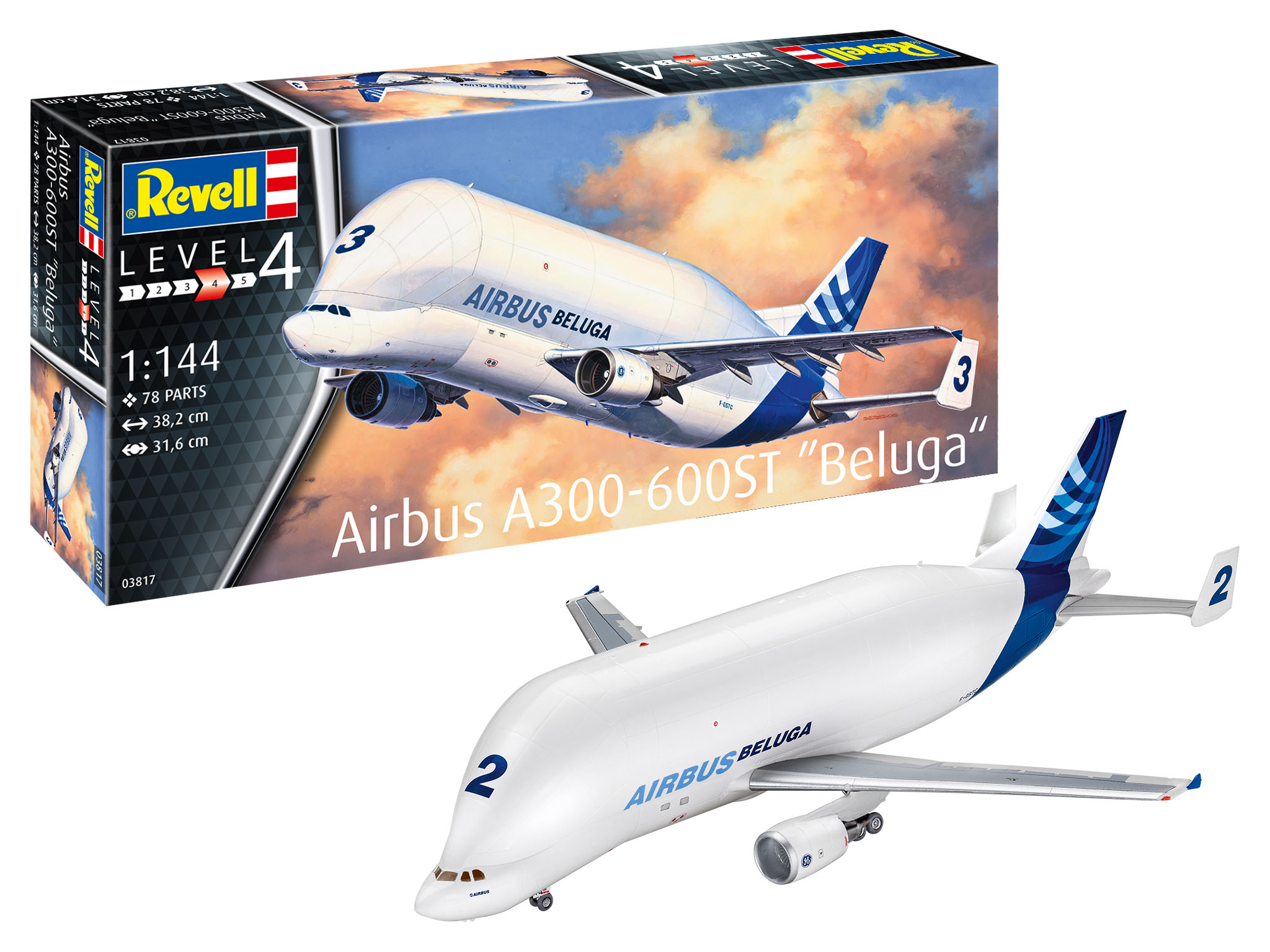revell-03817-Airbus-A300-600ST-Beluga-Transportflugzeug-Frachterpilot revell-03817-Airbus-A300-600ST-Beluga-Transportflugzeug-Frachterpilot