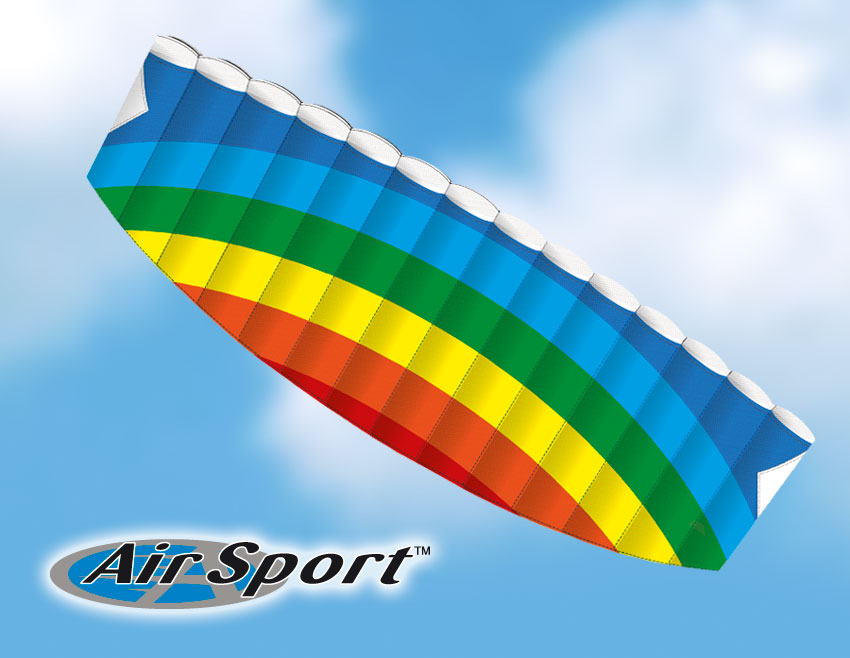 günther-flugspiele-1038-1-Air-Sport-Professional-Dynamic-140-Parafoil-Lenkdrachen-Ripstop-Polyester-Matte