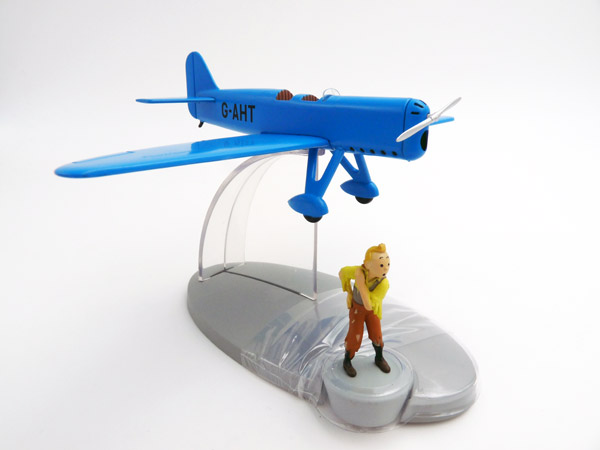 tintin-moulinsart-Howard-DGA4-blaues-Sportflugzeug-Tim-und-Struppi