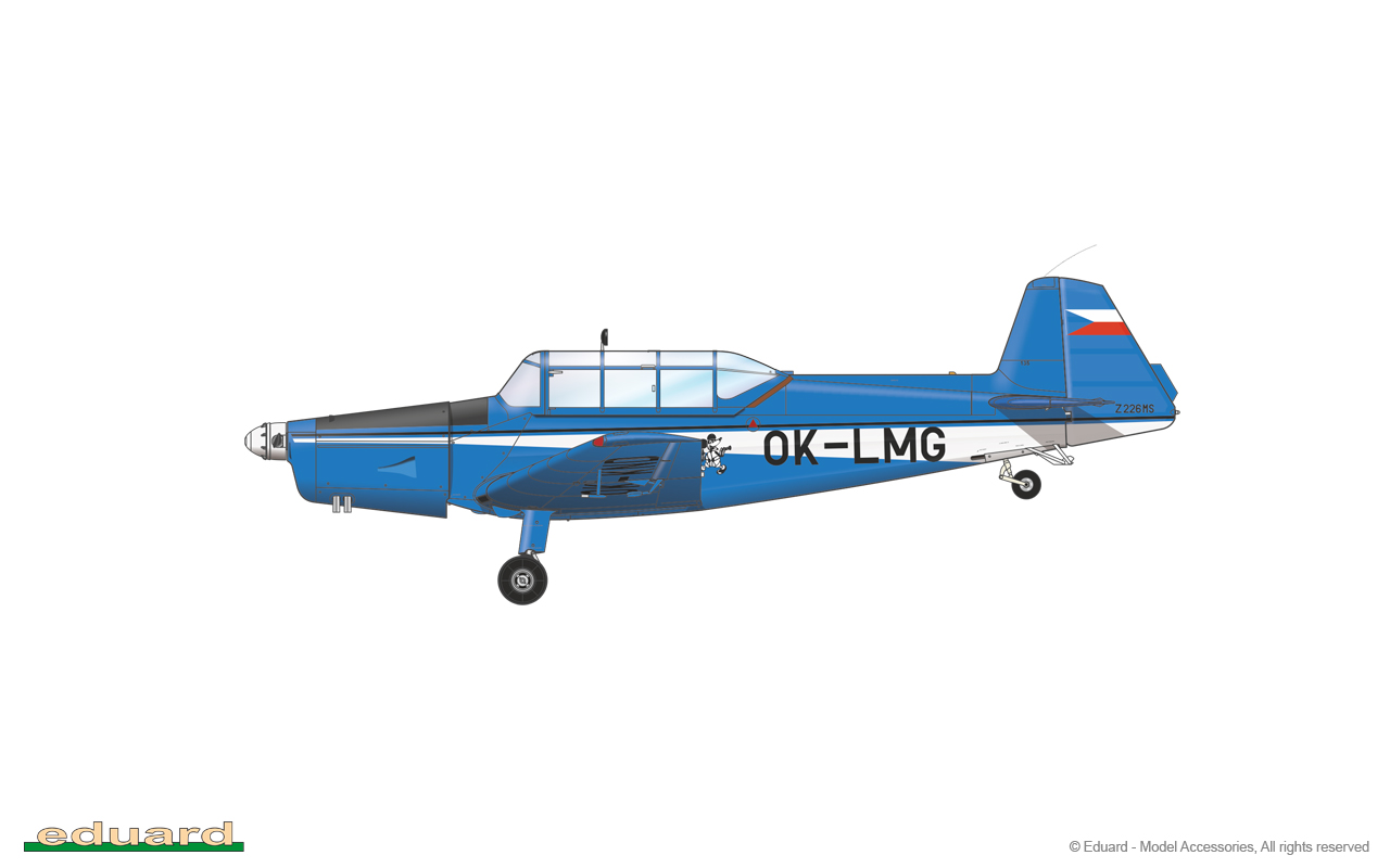 eduard-11152-9-Zlín-Z-226M-Trenér-Akrobatic-Kunstflugzeug-Trainer-Schulflugzeug-Tiefdecker-Sportflzeug-limited-edtion-dual-combo