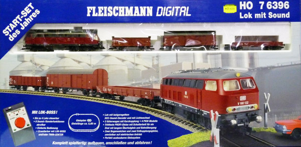 fleischmann-76396-digital-Start-Set-des-Jahres-Diesellokomotive-V160-mit-Sound-Güterwagen