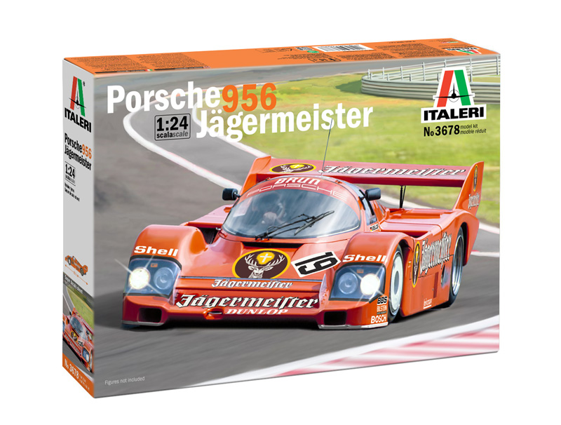 Italeri-3678-1-BRUN-Porsche-956-Jägermeister-Gruppe-C-Stefan-Bellof-Walti-Brun-Berger-Stuck-Modellbausatz