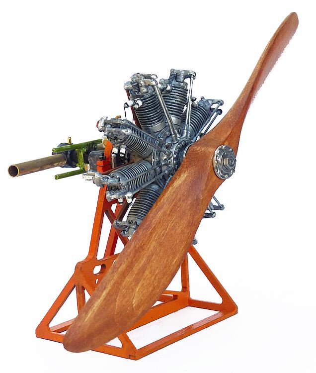 model-airways-MA1031-1-Clerget-9B-Flugmotor-9-Zylinder-Stern-Umlaufmotor-Sopwith-Camel-Nieuport-WWI