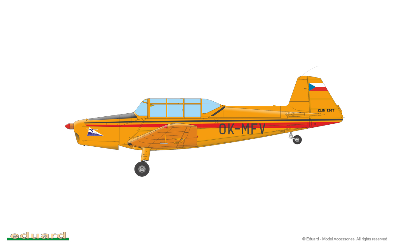 eduard-11156-4-Zlín-Z-126-Trenér-Akrobatic-Kunstflugzeug-Trainer-Schulflugzeug-Tiefdecker-Sportflzeug-limited-edtion-dual-combo